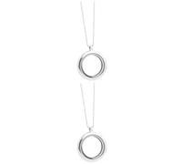 VILLCASE 2pièces Médaillon Photo Rond Alliage Pendentif Personnalisable Avec Cadre Pour Souvenirs Collier Pour Hommes Et Femmes Couleur Aléatoire
