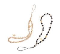 VILLCASE 2pièces Pendule pour Téléphone Portable avec Strass Dragonne Antidérapante Cordon pour Téléphone Bandoulière Élégante et Porte-clés