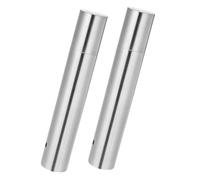 VILLCASE 2pièces Tube Porte Diplôme Acier Inoxydable Étui Protecteur Cylindrique pour Certificat de Naissance et Documents Rangement Portable et Élégant