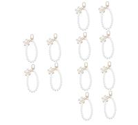 VILLCASE 3 Ensembles Diy Mobile Phone Hanging Decor Keychain Lanyards With Pearl Flower Accents For Phones And Accessories 4 Pièces * 3