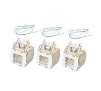 VILLCASE 3 Ensembles DIY Wooden Sightseeing Cable Car Puzzle for Handmade Science Craft Toy to Develop Fine Motor Skills and Creativity No Batteries Included