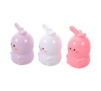VILLCASE 3 Pièces à Lèvres Hydratant à Couleur Changeante de Lapin Kawaii, Finition Vive et Audacieuse, Plastique Léger, Sorties Quotidiennes Travail