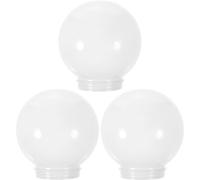 VILLCASE 3 Pièces Abat-jour Boule Couvercle De Luminaire Abat-jour Sphère Remplacement Du Globe De Lapplique Murale Globes De Remplacement Pour Abat-jour Lustre Extérieur Acrylique Stigmate