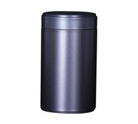 VILLCASE 3 pièces Boîtes de Rangement Métalliques Hermétiques Fer- Lot de Boîtes Rondes Noires Conteneurs pour Stockage de Thé et Épices à Usage Domestique