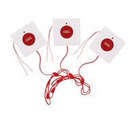 VILLCASE 3 Pièces Bouton de Secours Mural pour Seniors Système de Tirez la Corde pour Assistance de Retraite et Hôpitaux