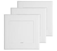 VILLCASE 3 Pièces Cache-prise de Visite en Pvc Blanc pour Canalisation, Étanchéité et Dissimulation de Plomberie, Adapté pour Plafond et Mur