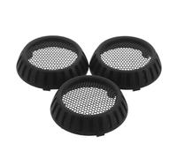 VILLCASE 3 Pièces Couvercle Arrière de Rechange pour Sèche-cheveux en Nylon Noir Grille de Ventilation Ronde, Garantissant un Flux D'air pour Soins Capillaires à Domicile Salon
