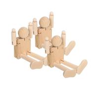 VILLCASE 3 Pièces Mannequin Articulé En Robots Pour Enfants Modèle De Marionnette De Figure De Robot Modèle De Jouets En Massif Vintage Mannequin De Dessin Chiffre Artiste Kaki