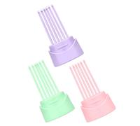 VILLCASE 3 Pièces Outil de Nettoyage de Brosse à Cheveux Multifonction en Abs pour Maison et Salon, Brosse Nettoyage Complet et Entretien Facile des Peignes