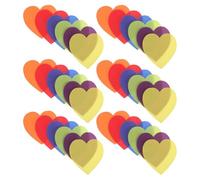 VILLCASE 30 Marqueurs de Sol en Nylon de Cœur pour Tapis, 30 Pièces Repositionnables Multicolores, Fournitures Scolaires Pratiques Leçons en Classe