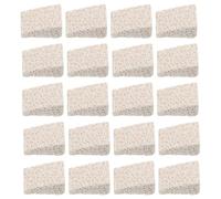 VILLCASE 30 Pièces Ceramic Kiln Gasket Aluminium Oxide High-temperature Electric Kiln Wire Pad Wear-resistant Cushion For Pottery Element Replacement Accessories