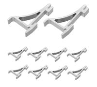 VILLCASE 30 Pièces Lot de Clips Aluminium pour Étagère de Réfrigérateur Supports Renforcés pour Cloisons de Congélateur et Armoire Réfrigérée Installation Flexible et Fixation Antidérapante