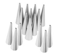 VILLCASE 30 pièces Lot de Moules Pâtisserie Cône Acier Inoxydable pour Croissants Danois Tubes Antiadhésifs pour Cuisson Uniforme et Démoulage Facile Accessoires pour Pâtisserie
