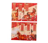 VILLCASE 300 Pièces Chinese Envelopes Year Of The Horse Creative Lunar Year Money Packets With Blessing Words For Spring Festival Wedding Celebration