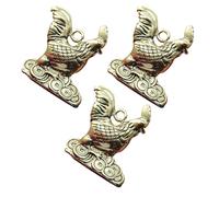 VILLCASE 3pcs Porte-clés en Laiton Créatifs Money Chicken, Breloques Faciles à Transporter pour Diy, Accessoires Uniques et Délicats pour Création de Bijoux