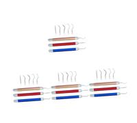 VILLCASE 4 Ensembles Kit Outils de Désherbage Vinyle avec Lumière LED Outils pour Gravure et Embossage Diy avec Aiguilles Rose Bleu Rouge Parfait pour Création de Stickers et Artisanat