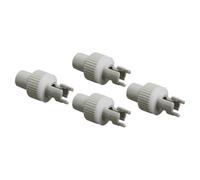 VILLCASE 4 Pièces Adaptateur en PVC, Connexion Rapide Anti-Fuite | Pompe de Gonflage et Valve de Contrôle Gaz, Blanc, Haute Résistance, Kayakistes et Sup