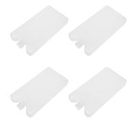 VILLCASE 4 Pièces Blocs de Glace Réutilisables pour Ventilateur de Climatisation, Poches de Froid Portables en Pe Blanc, Légères 200g, pour Activités en Plein Air et Pique-niques