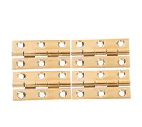 VILLCASE 4 pièces Charnières Cuivre pour Meubles Petites Paumelles Industrielles pour Armoires et Portes de Placard Design Compact et Finition