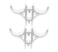 VILLCASE 4 pièces Crochets Étagère Réfrigérateur Aluminium Supports Robustes pour Congélateur Clips Suspendus pour Organiser Outils et Aliments Compatibles Armoires Réfrigérées