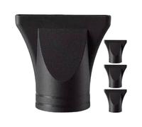 VILLCASE 4 Pièces Embout Plat en Plastique Noir pour Sèche-cheveux, Buse de Concentration à Bec Canard, Résistant à Haute Température, pour Usage à Domicile et Salon