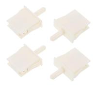 VILLCASE 4 Pièces Interrupteur Normalement Fermé pour Porte de Réfrigérateur en Plastique Blanc Activation Automatique Lumière, Compatible Four et Placard, Pièces de Rechange Fiables