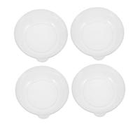 VILLCASE 4 pièces Lot de Bols de Pesée Transparents pour Balance Cuisine Électronique Capacité Élevée Plastique Facile à Nettoyer Accessoires Compatibles pour Préparation Culinaire