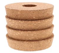 VILLCASE 4 pièces Lot de Couvercles Bois pour Vase Verre Hydroponique avec Couvercles pour Pots de Culture Intérieure Design Minimaliste pour Micro Paysages et Décoration Bureau