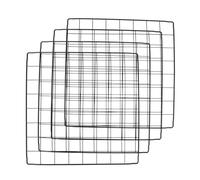 VILLCASE 4 pièces Panneaux de Clôture Fer Noir pour Enclos Animaux DIY Grillage et Stable pour Chenil Extérieur Parc Chien et Isolation Lapin Lot