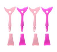 VILLCASE 4 Pièces Pochoir Eyeliner en Silicone Multifonction pour Maquillage des Yeux, Outil Précis et Réutilisable, Protection de Cils pour Débutants et Artistes