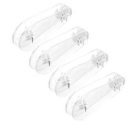 VILLCASE 4 Pièces Poignée de Store Enrouleur en Plastique | Poids de Cordon Transparent, Design Simple et Léger, Facile à Assortir aux Rideaux pour Usage Domestique