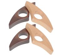 VILLCASE 4 pièces Porte Page Bois à Pouce Lot de Hêtre et Support de Lecture Ergonomique pour Enseignants et Amateurs de Littérature Accessoires Pratiques pour Marquer Vos Lectures