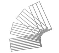 VILLCASE 4 Pièces Règle de positionnement de dessin de diamant Diamond Art Straight Edge outils de peinture d'art de diamant souverain Acier inoxydable