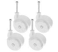 VILLCASE 4 Pièces Roues en Plastique Universelles Diamètre 5cm pour Déambulateur Bébé Remplacement Polyvalent, Adaptées à L'usage à Domicile Extérieur
