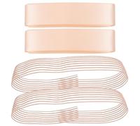 VILLCASE 4 Pièces Rubans Élastiques Invisibles Liens Stables et Adaptables en Satin Rose pour Chaussures de Ballet Pointe pour Répétitions et Examens de Danse