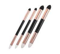 VILLCASE 4 Pièces Stylo Éponge de Mélange Double Tête Réutilisable et Lavable pour Dessin Artistique Précision des Détails et Correction Lot de Grands Petits Rose Doré pour Artistes