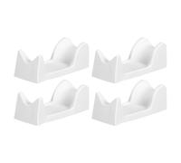 VILLCASE 4 Pièces Support de Poignée pour Polisseuse à Ongles en Pvc Blanc Plateforme Ergonomique Compatible pour Outils de Manucure à Domicile Bureau