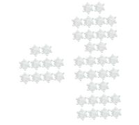 VILLCASE 40 Pièces autocollants en tissu de neige bricolage autocollants en tissu de flocon de neige appliques de noël Accessoires de chaussures - Patch thermocollant décor patchs à coudre