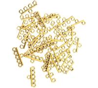 VILLCASE 40 Pièces Breloques Soi-même en Alliage Doré Bords Lisses et Finition Vintage, Accessoires Bijoux Élégants pour Projets D'artisanat et Fêtes