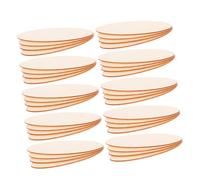 VILLCASE 40 Pièces Morceau de ovale inachevé artisanal ovale tranches de pour l'artisanat ornements en de bricolage disque de cercle en inachevé Kaki