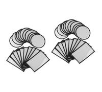 VILLCASE 40 Pièces Patches de Réparation Thermocollants Diy pour Vêtements et Accessoires Patches Blancs à Repasser pour Customisation et Réparation de Tissus