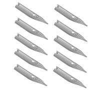 VILLCASE 40 Pièces stylo plume nibs de remplacement de signature de rechange pour stylo de pointes de stylet universelles de peinture Métal Silver