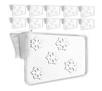 VILLCASE 40pièces Séparateurs De Bacs De Réfrigérateur Clips Étagère De Congélateur Réglables Pour Diversifiés Organisation Espace Usage Domestique Cuisine Et Rangement