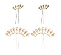 VILLCASE 4pcs Épingles à Cheveux Style Chinois Vintage en Alliage Léger Perles Délicates, Accessoires Élégants pour Mariages et Danses