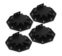 VILLCASE 4pièces Supports De Base Réglables pour Terrasse Lot de PP Robuste Support De Lambourde Ajustable pour Planchers Base De Relevage Remplaçable pour Système De De Plancher De Sol