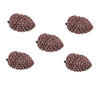 VILLCASE 5 Pièces Boîte de Rangement pour Clés Forme de Cône de Pin Cache Clés Décoratif Extérieur Sécurisée pour Jardin et Maison Accessoire Élégant et Aux Intempéries