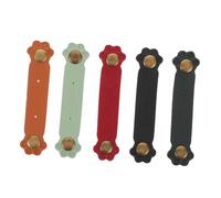 VILLCASE 5 Pièces Enrouleur De Casque Cat Claw Organisateur D'écouteurs De Câble De Données Organisateur De Stockage De Câbles Étui Pour Casque Filaire Faux Cuir