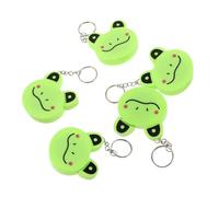 VILLCASE 5 Pièces Lot de Mètres Ruban Rétractables à Anneau Ruban Souple Double Face avec Motif Grenouille pour Couture Mesure Du Corps et Travaux Manuels