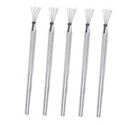 VILLCASE 5 Pièces Outils de Texture Argile de Outils à Aiguille Acier Inoxydable pour Sculpture et Modélisation de Poterie Précision et Confort Utilisation pour Artistes Débutants et