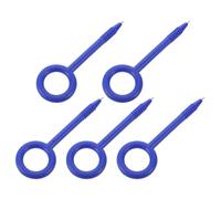 VILLCASE 5 Pièces Stylo à Bille Flexible Rétractable Tpe Bleu | Réutilisable et Incassable, pour Prison et Salles D'échange, Format 5,7x1,7 Pouces